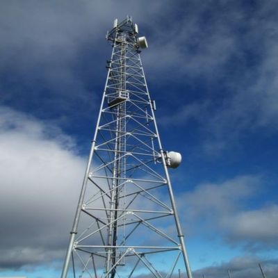 Tubular Telecom Aço 3 pernas Torre Rede móvel 4G 5G sinal de rádio antena triangular torre de telecomunicações e acessórios
