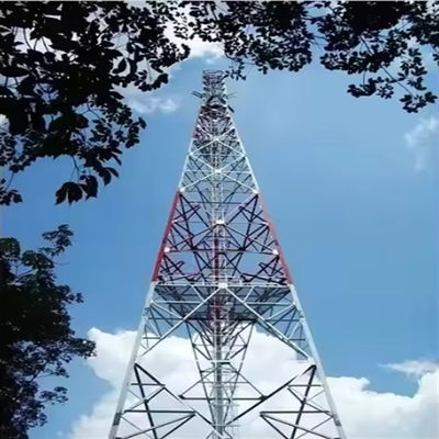 50m Antenna de microondas Torre autossustentável Design de grelha de 3 pernas Torre de aço de telecomunicações
