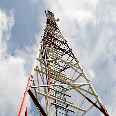 30-80m Mast Galvanizado de Telecomunicações 3 pernas Torre de aço angular