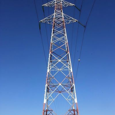 Estrutura da subestação Torre de energia de alta tensão Galvanizado Pylon Linha de eletricidade Polar de transmissão Retalho de aço Torre de ângulo para venda