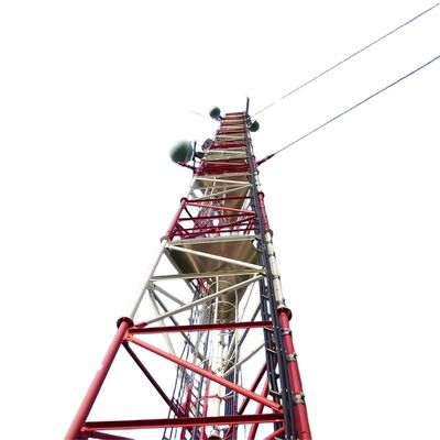 3 pernas de fio galvanizado durável 30 40 50 65m 4G 5G Wifi Satélite Rádio Telecomunicação Torre