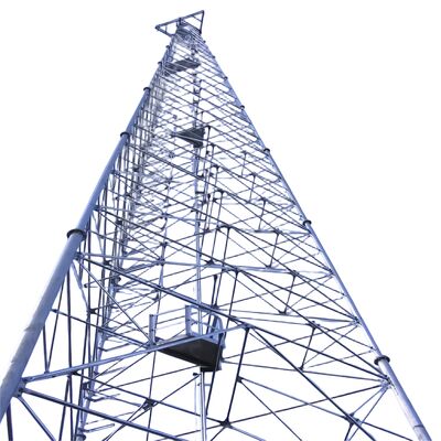 Função leve 45 metros 3 pernas Tubular Galvanização de Microondas Celulares Isp Pylon Antenna 5g Polo 3 pernas Torre de aço reticular