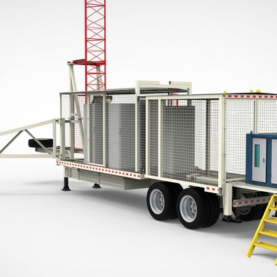 30M Torre Telescópica Caminhão de Aço Galvanizado Antenna de Comunicação Montada 40M/S Resistência ao Vento Certificado ISO