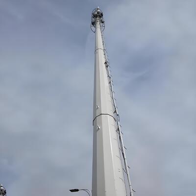 20 28 36M Paisagem Amigável Monopole Tubular Galvanizado Exterior 5G 4G Microondas Cidade Cênica Comunicação Mastro