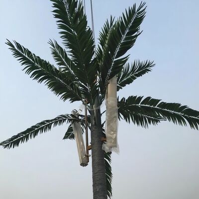 Torre Árvore Biônica de 38M construída com aço galvanizado e plásticos resistentes a UV, garantindo durabilidade e resistência à corrosão