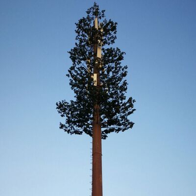 30M Bionic Tree Tower projetado para replicar árvores naturais com materiais duráveis e suportes de antena integrados para telecomunicações
