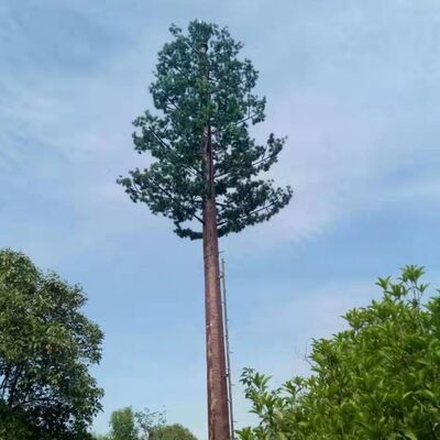Torre Bionic Tree com fibra de vidro e plásticos resistentes a UV com suporte interno de aço galvanizado para soluções de infraestrutura externa duráveis