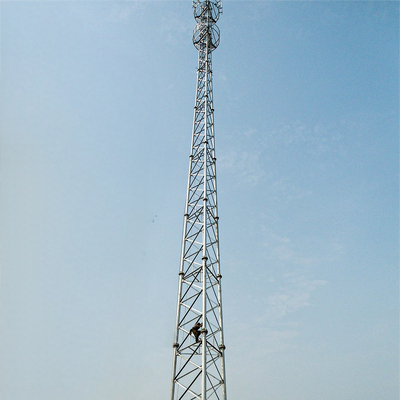 20-110m resistente ao vento aço 3 pernas tubo torre de telecomunicações montagem rápida para área remota construção de rede