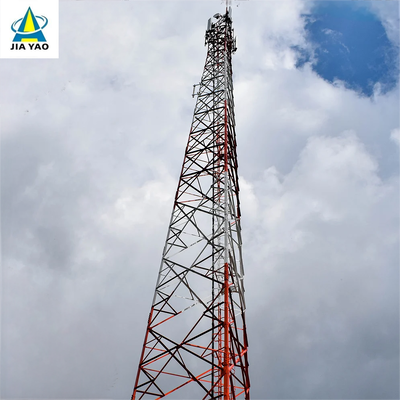 carga alta equipada com pernas da torre de 3 telecomunicações revestidas de alumínio do zinco de 33M para 5G suburbano