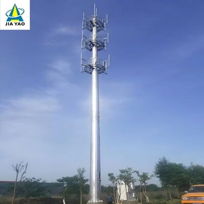 Torre monopolo galvanizada por imersão a quente de 22 metros para incubadora de empresas Park Telecom