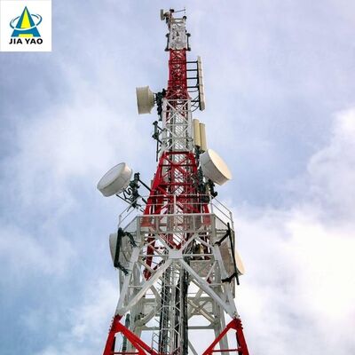 Torre de comunicação de aço angular com pernas de grau sísmico ANSI/TIA-222 Mastro de treliça padrão para instalação de antena de rádio e TV