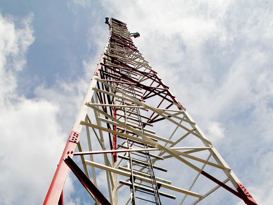 Alta Resolução Triangular Radio Telecom 3 pernas Tubular Torre de Aço 40M/S