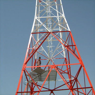 Rede Wifi móvel 4G 5G GSM sinal de rádio 4 perna ângulo Torre de Telecomunicações de aço
