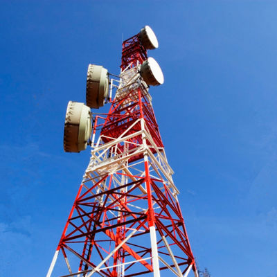 Rede Wifi móvel 4G 5G GSM sinal de rádio 4 perna ângulo Torre de Telecomunicações de aço