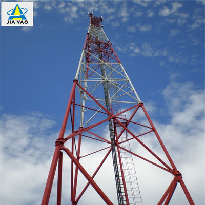 Telecomunicações Antenna torre de mastro 3 pernas / 4 pernas Tubular torre de antena autônoma