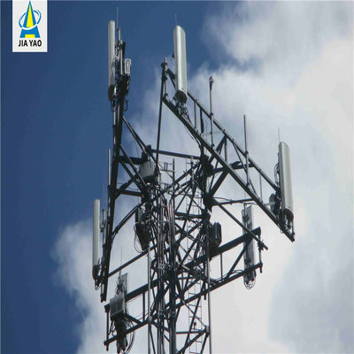 Telecomunicações Antenna torre de mastro 3 pernas / 4 pernas Tubular torre de antena autônoma