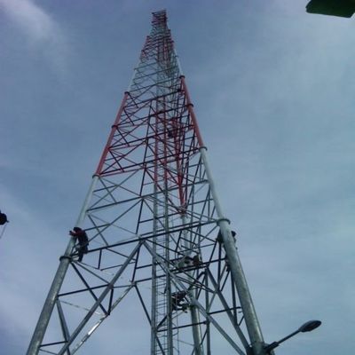 10 - 60M Torre de aço tubular galvanizado sinal Wifi Bts Televisores 3 pernas Torre de aço tubular