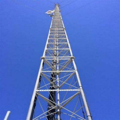 10 - 60M Torre de aço tubular galvanizado sinal Wifi Bts Televisores 3 pernas Torre de aço tubular