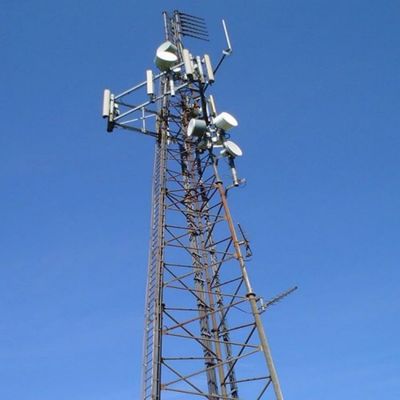 Tubular Telecom Aço 3 pernas Torre Rede móvel 4G 5G sinal de rádio antena triangular torre de telecomunicações e acessórios