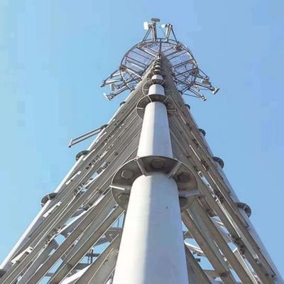 30m Tubo Wifi 3 pernas Tubular Torre de aço Grelha Mast Sem costura Comunicação de microondas antena Torre