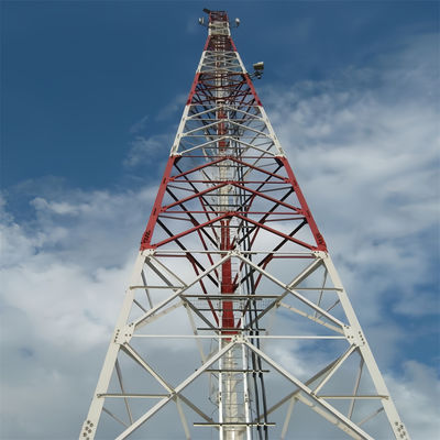 15 20 25 30 45 50 55 60 m Antena de auto-apoio mastro de microondas Torres de comunicação para venda