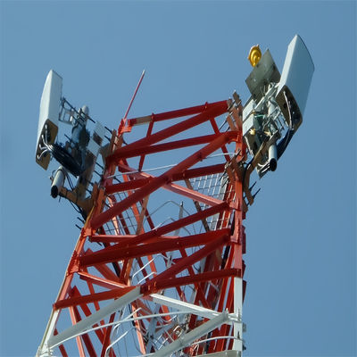 15 20 25 30 45 50 55 60 m Antena de auto-apoio mastro de microondas Torres de comunicação para venda