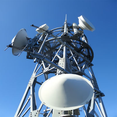 Bts Solar Power Telecommunication Tower &amp; Accessories Torre de rádio de auto-apoio angular de 3 pernas