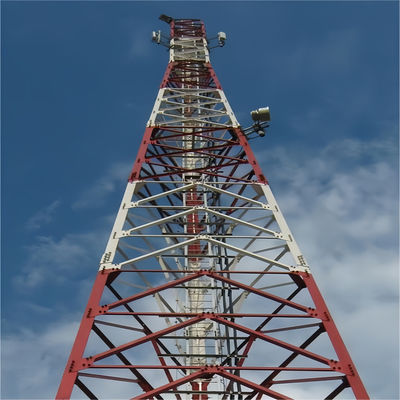 Bts Solar Power Telecommunication Tower &amp; Accessories Torre de rádio de auto-apoio angular de 3 pernas