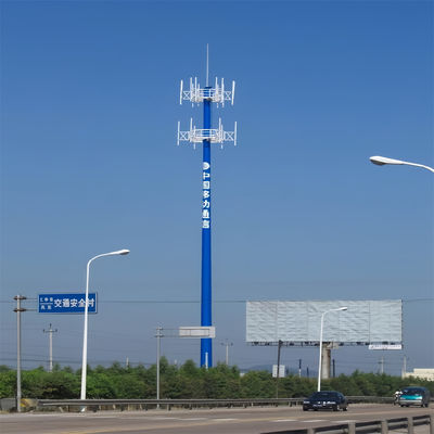 Antenna celular Telecom Hot Dip Galvanizado Monopólio Torre 10 -60 M