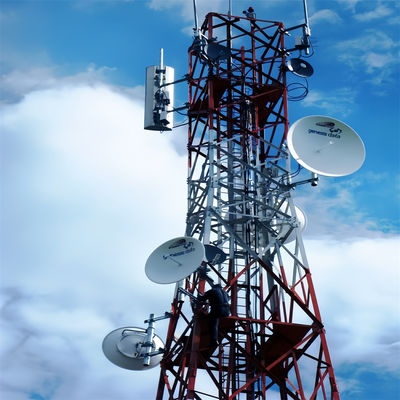 Quatro pernas Quatro pernas Torre de sinal de rede Telecom Antenna Ângulo Célula de aço Torre de comunicação de microondas