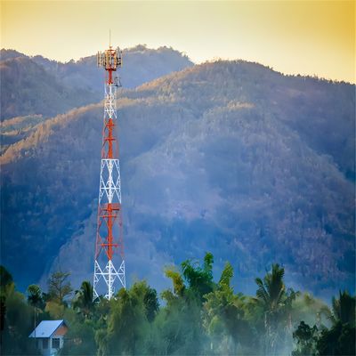 50 60 70 80 Meter 3G 4G 5G Mast Antenna Abrigo 4 pernas Grelha Autossustentável Pylon Estrutura de Aço Torre de Telecomunicações