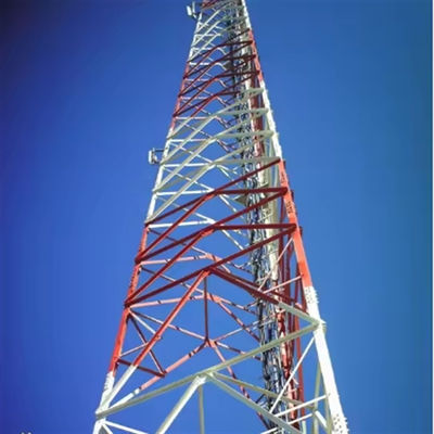 Torre autoportante de 3 pernas galvanizada a quente de 20 - 50m 55m 60m 70m 80 metros, torre angular de 3 pernas