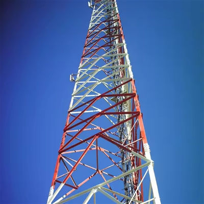 28-50M Antenna 3 pernas de aço galvanizado torre de rede de telecomunicações tubo angular torre de comunicação móvel
