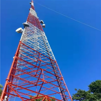 Antenna de televisão mastro de 3 pernas torre de aço tubular 175M- 300M