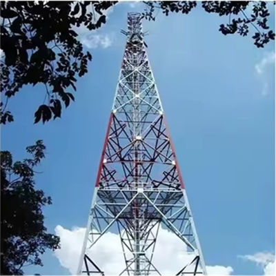 28-50M Antenna 3 pernas de aço galvanizado torre de rede de telecomunicações tubo angular torre de comunicação móvel