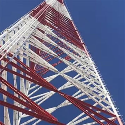 Telefone celular autossustentável Antenna de transmissão FM Estação de rádio Comunicações Torre de três pernas de ferro