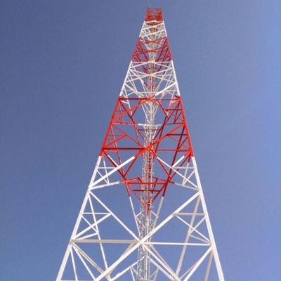 Autossustentável Telefone sem fio de longo alcance Telecom Torre de aço Transmissor Receptor GSM Torre de telecomunicações de rede de aço