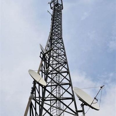 Bts Solar Power Telecommunication Tower &amp; Accessories Torre de rádio de auto-apoio angular de 3 pernas