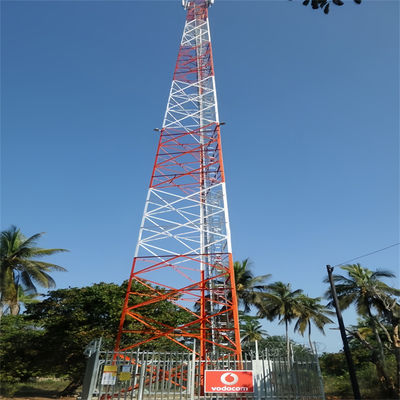 30-80m Mast Galvanizado de Telecomunicações 3 pernas Torre de aço angular