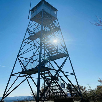 Galvanizado a quente 120 pés Torre de Guarda de Bombeiros Florestais Torre de Observação de Previsão