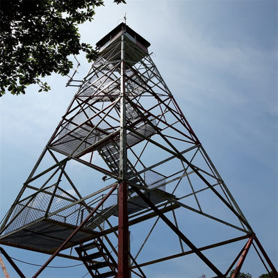 Proteção contra raios de aço galvanizado Torre de Vigia Floresta 15m - 50 m