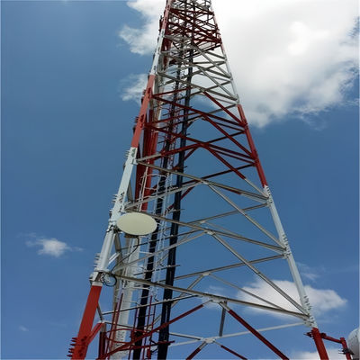 Autônomo sinal GSM Microondas Antenna sem fio ISP Internet 3g 4g Wifi Telecom Bts Estação celular torre de mastro