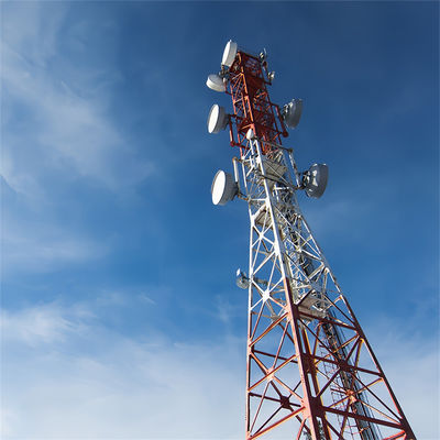 A36 Astm 60 M metros 4 pernas de aço torre de comunicação de microondas 50 Ft torre autossustentável