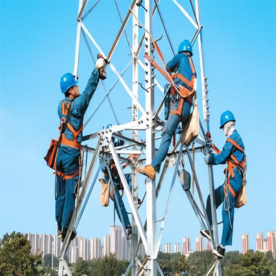 Televisão exterior sem fio 4G Telefone celular Comunicação por satélite Rádio de microondas Antenna Torre de grelha 4 pernas Torre angular
