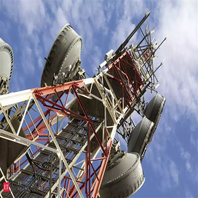 Rede 5G Wifi Antenna Estação Base Antenna Autônoma Torre de 4 Pernas Torre de Televisão Celular ao Ar Livre