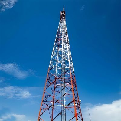 Telecom Shelter Design 60m 4 pernas torre de aço angular ângulo rede de rádio antena 4g equipamento sem fio
