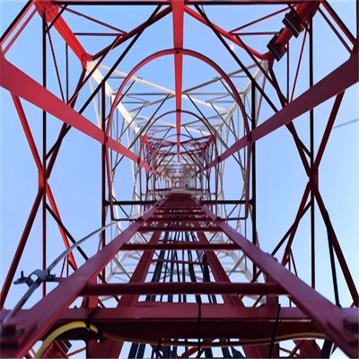 Telecom Shelter Design 60m 4 pernas torre de aço angular ângulo rede de rádio antena 4g equipamento sem fio