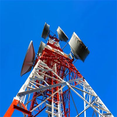 Televisão exterior sem fio 4G Telefone celular Comunicação por satélite Rádio de microondas Antenna Torre de grelha 4 pernas Torre angular