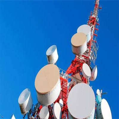 Plataformas de trabalho Estação base de energia solar GSMTeléfono Antenna Telecom Torres de aço angular de 4 pernas