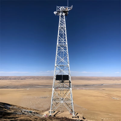 Autônomo Retalho de Aço Microondas Rádio Wifi Telecomunicações 4 pernas Ângulo Torre de Células e Mastro de Retalho Para Venda